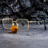 Square Gold Decorative Eyeglasses