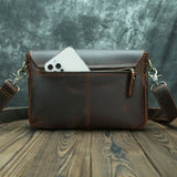 Vintage Genuine Leather Men's Shoulder Bag
