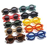 Retro Round Candy Color Sunglasses