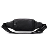 Double Zipper Leather Crossbody Bag