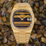 Charred Wood Stainless Steel Watch