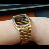 Charred Wood Stainless Steel Watch