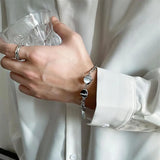 Doubled Two Tone Stone Bracelet