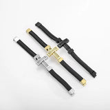 Cross Metal Leather Bracelet