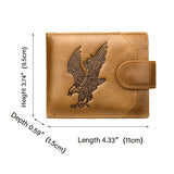 Eagle Embossed Leather Bifold Wallet