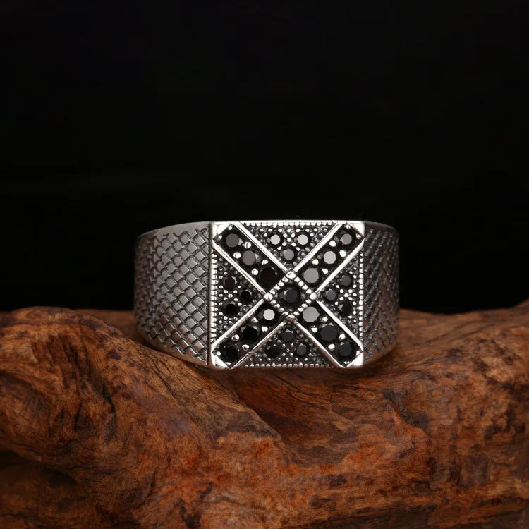 Midnight X Zircon Ring