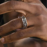 Retro Hollow Twisted Rope Ring