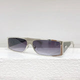 Lightweight Gold Square Sunglasses