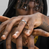 Retro Hollow Twisted Rope Ring