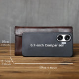 Vintage Leather Men's Clutch Bag