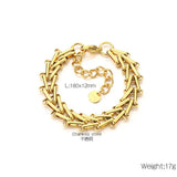 Splicing V-Shape Thick Chain Bracelet