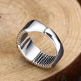 Rattan Granule Pattern Ring
