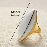 Minimalist Elongated Oval Signet Ring