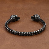 Punk Vintage Skull Cuff Bracelet