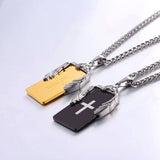 Eagle Cross Pendant Necklace