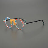 Multicolor Unique Round Eyeglasses