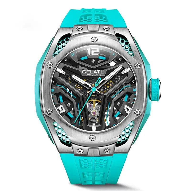Classy Mechanical Silicone Band Watch