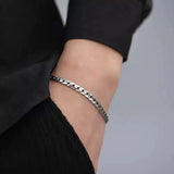 Vintage Handwoven Curb Chain Bracelet