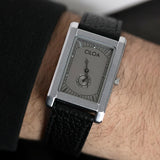 Rectangle Numberless Quartz Wristwatches