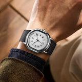 Elegant Roman Numeral Tonneau Wristwatch