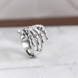 Finger Skull S925 Adjustable Ring