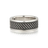 Geometrical Retro Men's Ring