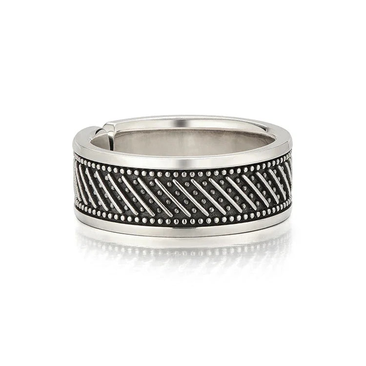 Geometrical Retro Men's Ring
