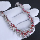 قلادة جديدة من أشواك العين الحمراء المتلألئة