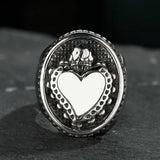 Punk Sacred Heart Of God Ring