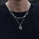 Cosmic Cross Layers Necklace