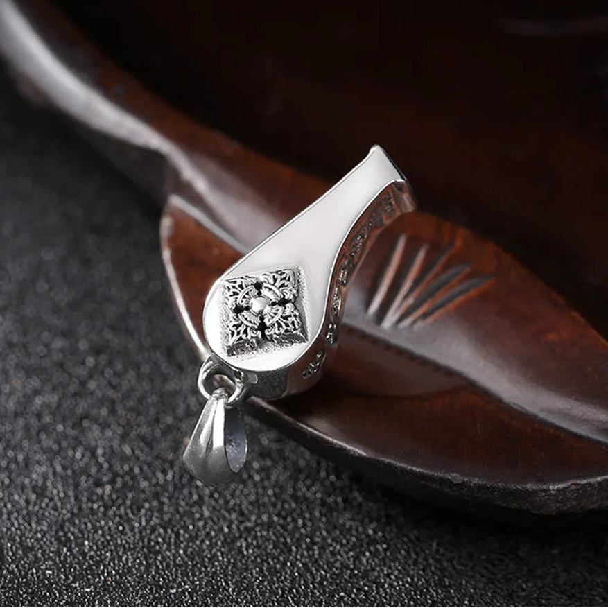 Mantra Blowable Whistle Pendant
