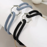 Simple Men Braided Rope Adjustable Bracelet