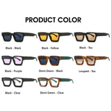 Retro Classic Square Polycarbonate Sunglasses