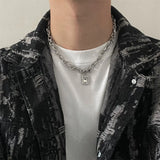 Hip Hop Square Zircon Necklace