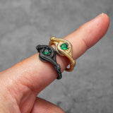 Snake Rhinestone Viper Men Ring