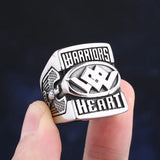 Warriors Heart Fashion Biker Ring