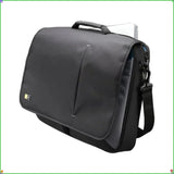 17" Laptop Black Canvas Messenger Bag
