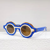 Double Layered Round Sunglasses