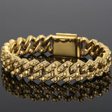 Bracelet chaîne à maillons tête de mort Steampunk