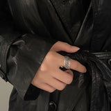 Exaggerated Spiral Retro Letter Ring