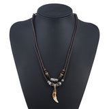 Ethnic Woven Beaded Necklace Retro Necklace