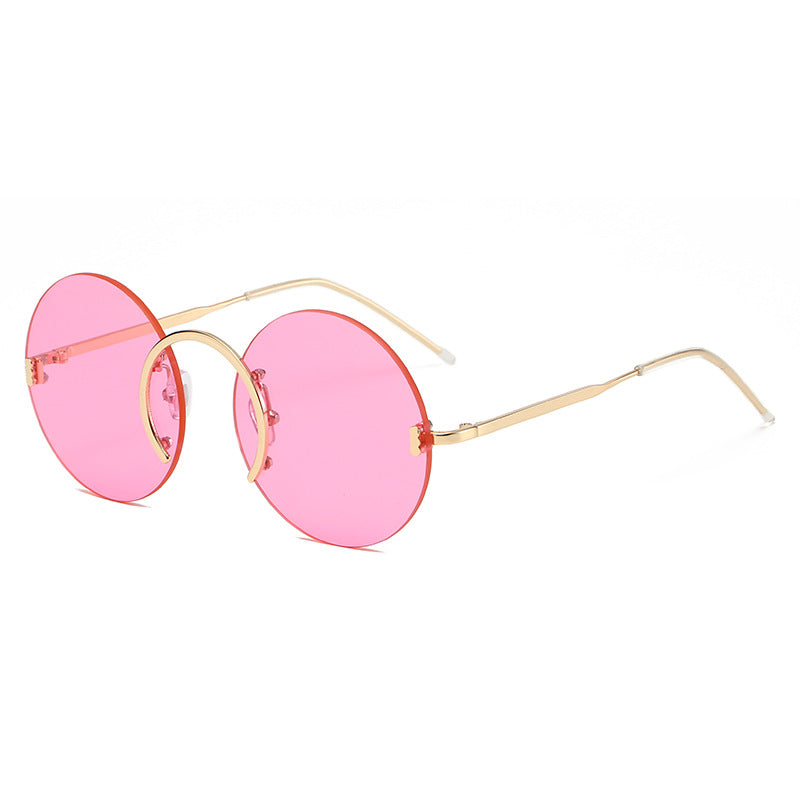 Fashion Round Frameless Sunglasses