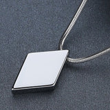 Alloy Rhombus Shaped Pendant