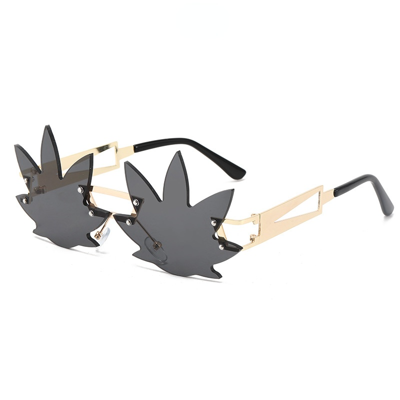 Funky Transparent Leaf Sunglasses