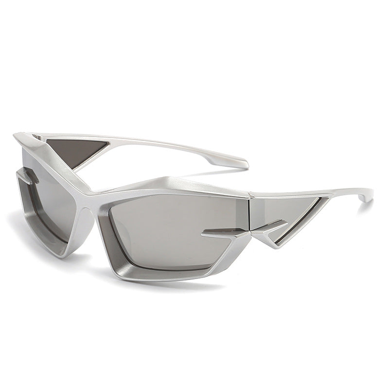 Bold Frame Square Cat Eye Sunglasses