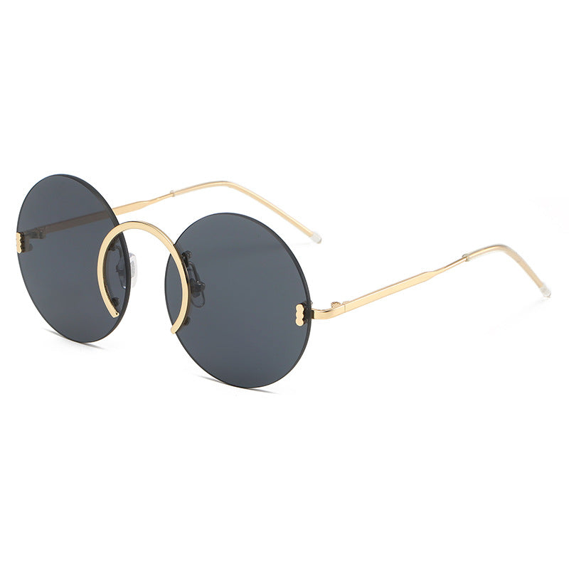 Fashion Round Frameless Sunglasses