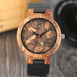 Casual Unique Pattern Wooden Watch