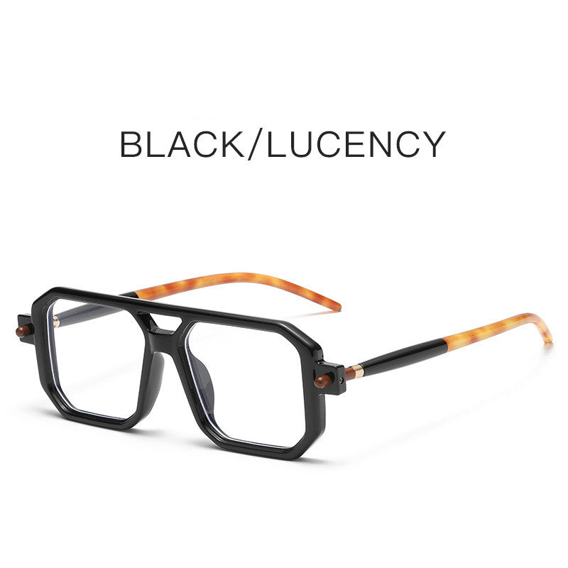 Double Beam Square Frame Sunglasses