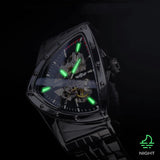 Black Triangle Mechanical Men's Watch