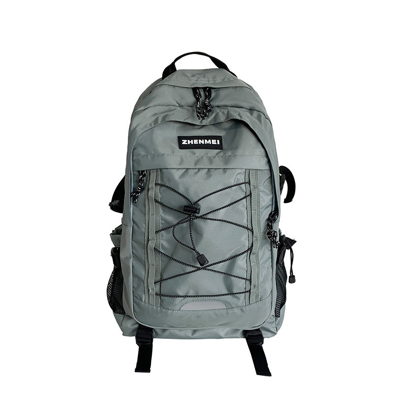 Lace-Up String Decoration Outdoor Backpack